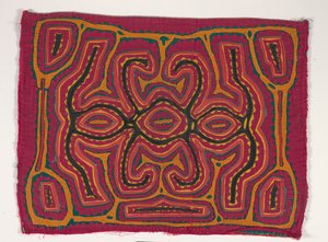 シャツパネル（モラ）、1950年頃（アップリケコットン） 作： Kuna Indian Culture
