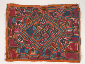 シャツパネル（モラ）、1950年頃（アップリケコットン） 作： Kuna Indian Culture