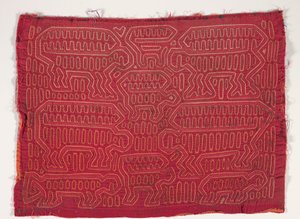 シャツパネル（モラ）、1950年頃（アップリケコットン） 作： Kuna Indian Culture