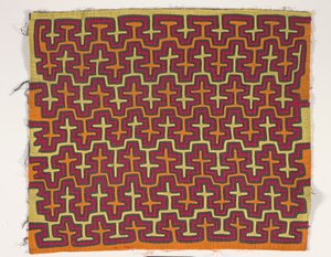 Painel de camisa (mola), c.1950 (algodão aplicado) 作： Kuna Indian Culture