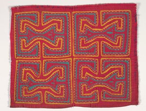 シャツパネル（モラ）、1950年頃（アップリケコットン） 作： Kuna Indian Culture