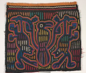 Painel de camisa (mola) (algodão aplicado) 作： Kuna Indian Culture