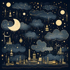 これは、空の要素の孤立したファンタジーイラスト集2です。