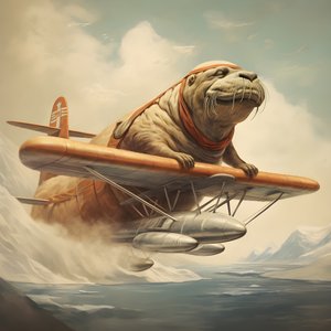 セイウチが飛行機を飛ばす 3
