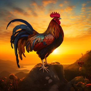 日の出とともに鳴くコック 1