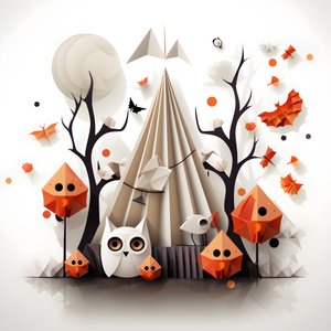 ハロウィーンのグリーティングカード2