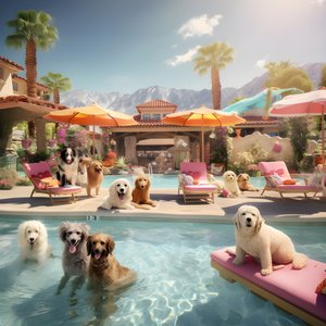 パームスプリングスでのフンデ・プールパーティ 3