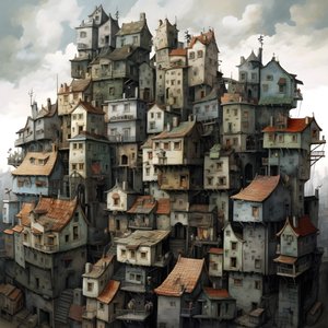 横たわる家々の街 1 作： Kurt Heppke