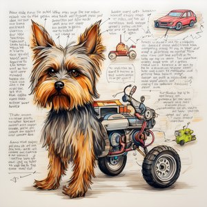 機械的なヨーキー犬についての説明 1 作： Kurt Heppke