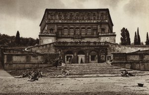 イタリア: カプラローラ、ファルネーゼ宮 (白黒写真) 作： Kurt Hielscher