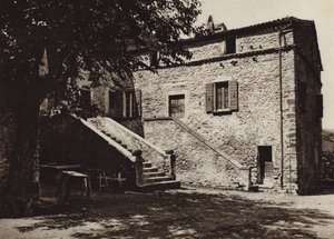 イタリア: プレダッピオ、デューチェの発祥の地 (白黒写真) 作： Kurt Hielscher