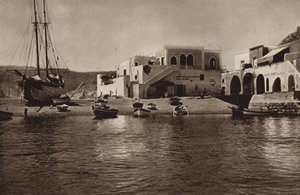 イタリア: サン アンジェロ、イスキア島 (白黒写真) 作： Kurt Hielscher