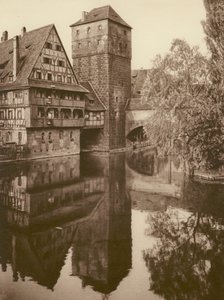 Nurnberg、Der Henkersteg; ニュルンベルク、「ヘンケルシュテッグ」（白黒写真） 作： Kurt Hielscher