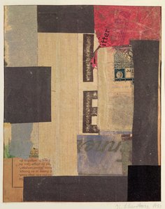 コラージュ、1923 作： Kurt Schwitters