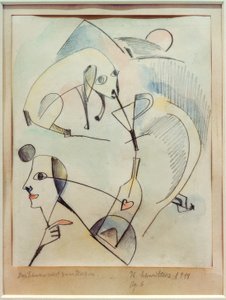 豚がくしゃみをする 作： Kurt Schwitters