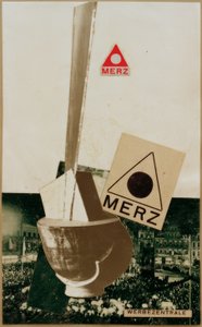 メルツ広告センター 作： Kurt Schwitters