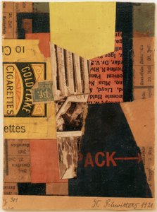 Merz 301-ジャガイモ 作： Kurt Schwitters