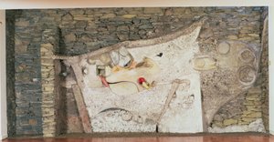 「メルツバーン」ウォールレリーフ 作： Kurt Schwitters
