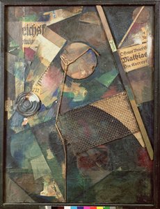 Merzbild 作： Kurt Schwitters
