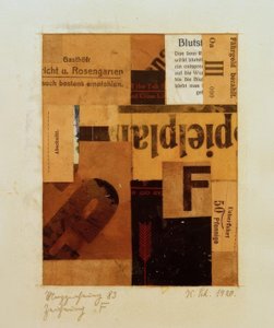 描画83描画F 作： Kurt Schwitters