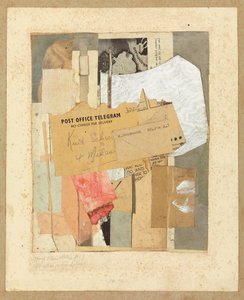 配達料無料、1947 作： Kurt Schwitters