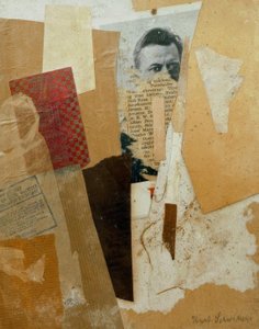 無題（カートシュヴィッターズの初期の肖像画付き） 作： Kurt Schwitters