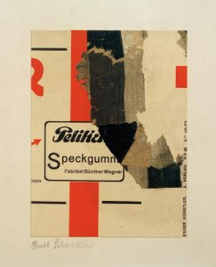 無題（ベーコンガム） 作： Kurt Schwitters