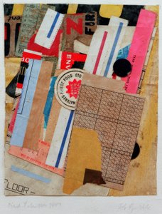 赤のうち 作： Kurt Schwitters