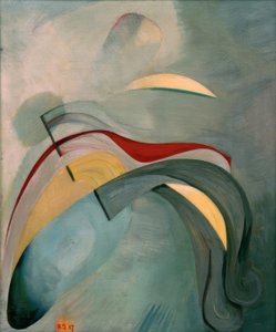 赤い線（1） 作： Kurt Schwitters