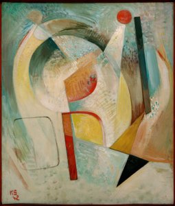 赤い丸 作： Kurt Schwitters