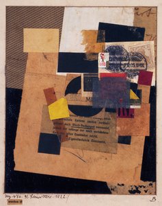 "Worden ist" 1922年（コラージュ 作： Kurt Schwitters
