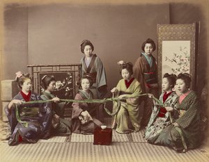 (コンコンチキ）日本の女の子ごっこゲーム 作： Kusakabe Kimbei