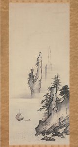 17世紀の風景。 作： Kusumi Morikage