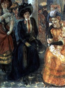 喫茶店にて 作： Kuzma Sergeevich Petrov Vodkin