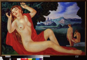バカンテ。 Kuzma Sergeyevich Petrov Vodkin (Petrov-Vodkin) (Kouzma Petrov Vodkin) (Petrov-Vodkin) (1878-1939)、キャンバスに油彩による絵画