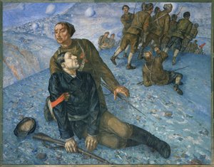 コミッショナーの死 作： Kuzma Sergeevich Petrov Vodkin