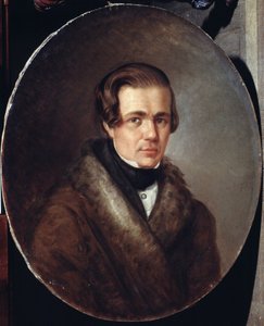 「ロシアの詩人アレクセイ・コルツォフの肖像 (1809-1842)」キリル・ゴルブノフ (ゴルブノフ) (1822-1891) による絵画 1872年 プーシキン記念美術館、サンクトペテルブルク 作： Kyrill Antonovitch Gorbunov