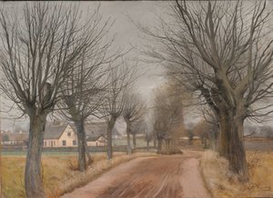 ジーランド、ヴィンデロッド近くの道路 作： Laurits Andersen Ring