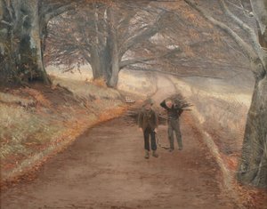 Herlufsholm、ジーランド近くの小道 作： Laurits Andersen Ring