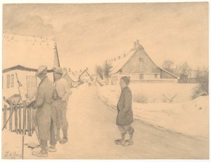 村の画家 作： Laurits Andersen Ring