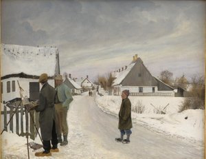 村の画家 作： Laurits Andersen Ring