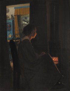 トワイライト。 アーティストの妻 作： Laurits Andersen Ring