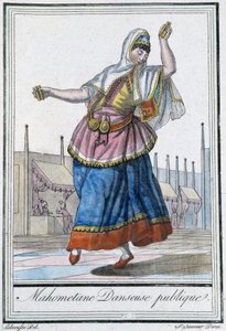 Mahometane daneuse publique - J. Grasset St Sauveur, ed. Deroy, Parisの "Encyclopédie des voyages "にて。 作： L.F. Labrousse