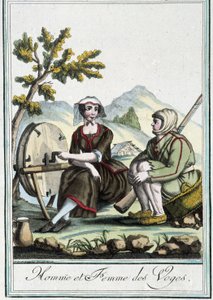 ヴォージュの男と女-J.グラッセ・サン・ソーヴル、デロン、パリの「航海百科」にて 作： L.F. Labrousse