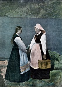 郵便配達員、ソグナフィヨルデン、ノルウェー、1890年頃