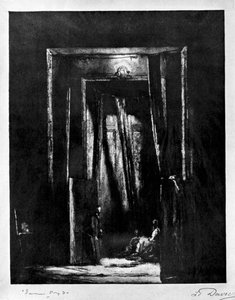 不吉なインテリア、1930。 作： L. Daviel