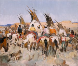 ブラック・レイクでのセレモニー（1938年 作： LaVerne Nelson Black
