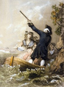 「ジュリーまたはニューヘローズ」のイラスト、1852年 作： Lacour Lastudier