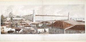 1857年、スクタリにあるバラック病院の眺め 作： Lady Alicia Blackwood
