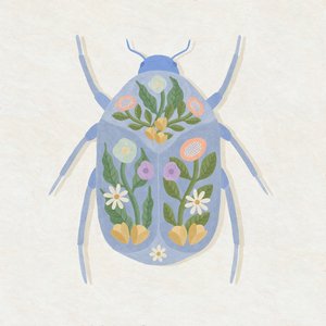 春に咲くカブトムシ、2023年（デジタル） 作： Lady Ann de Borja